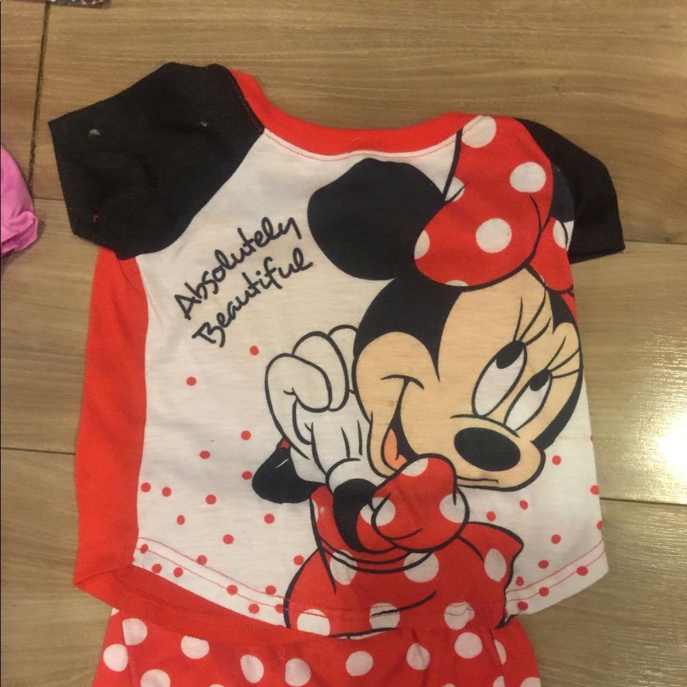 Girls Minnie Mouse pj set 4/5